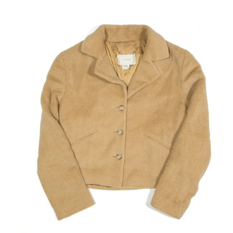 GIGUE Blazer Jacket Brown Womens M