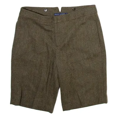 RALPH LAUREN Womens Casual Shorts Brown Herringbone M W30