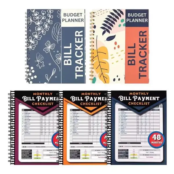 Bill Payment Tracker - Spiral Bound 960 Records for 4 Years, Bank Account Tracking, Debt Payoff Planning & Expense Tracking -...