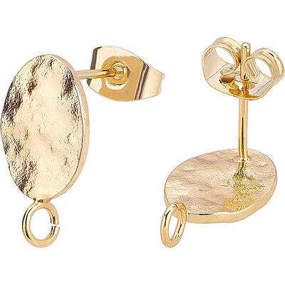 Brass Stud Earring Findings