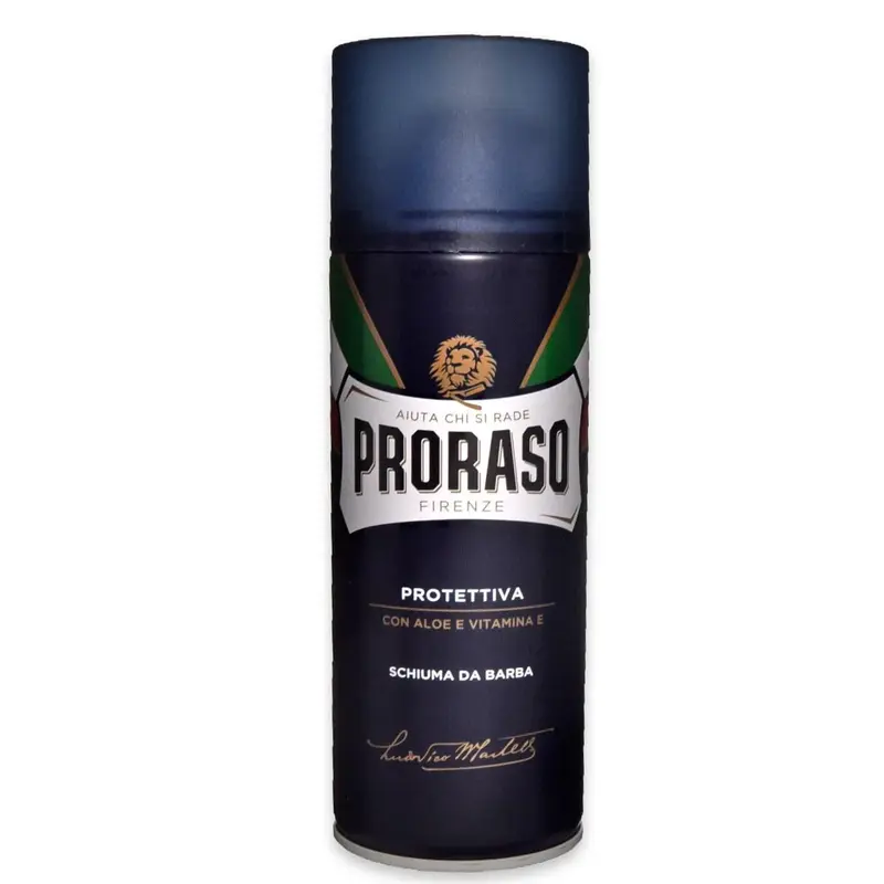 Proraso Protective and Moisturizing Shaving Foam For All Beards Blue 400Ml