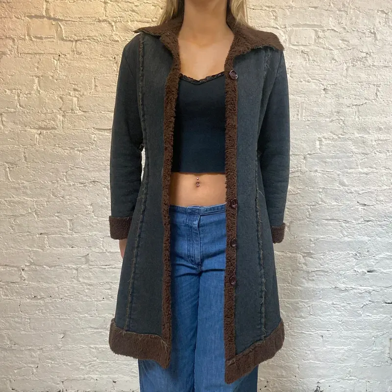 Unbranded Denim Jacket - Medium Blue Cotton Blend