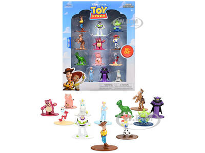 Set of 12 Diecast Figures Toy Story Movie Franchise Nano Metalfigs Series Diecast Models by Jada