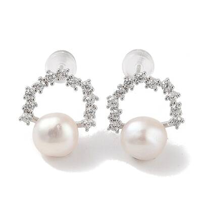 Anti-Tarnish Sterling Silver Stud Earrings