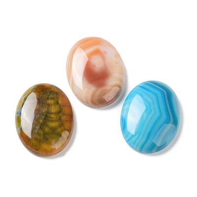 Natural Striped Agate/Banded Agate Cabochons