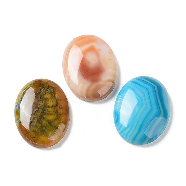 Natural Striped Agate/Banded Agate Cabochons