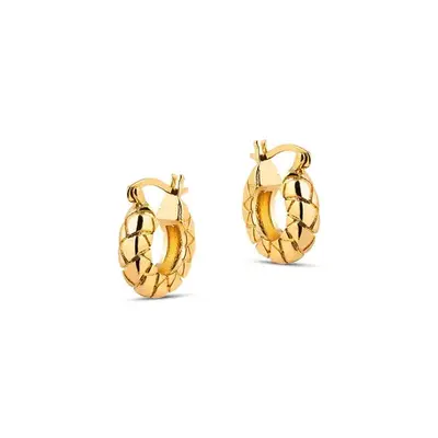 Bella Textured Hoop Earrings