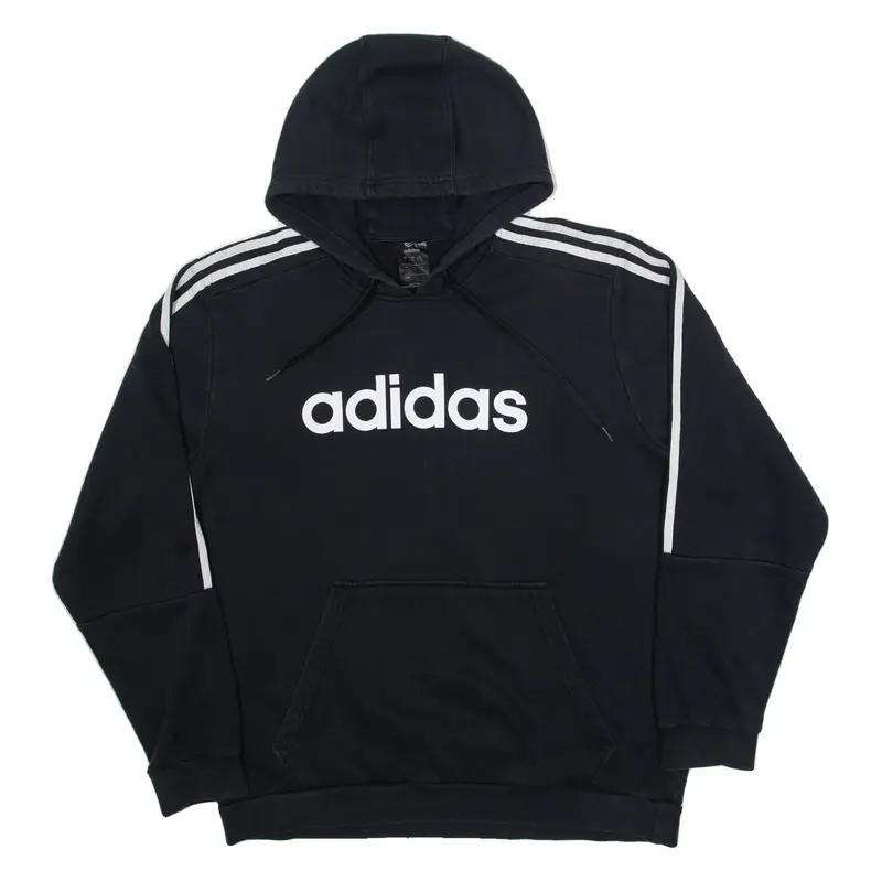ADIDAS Mens Black Hoodie XL