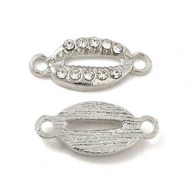 Alloy Connector Charms with Crystal Rhinestone