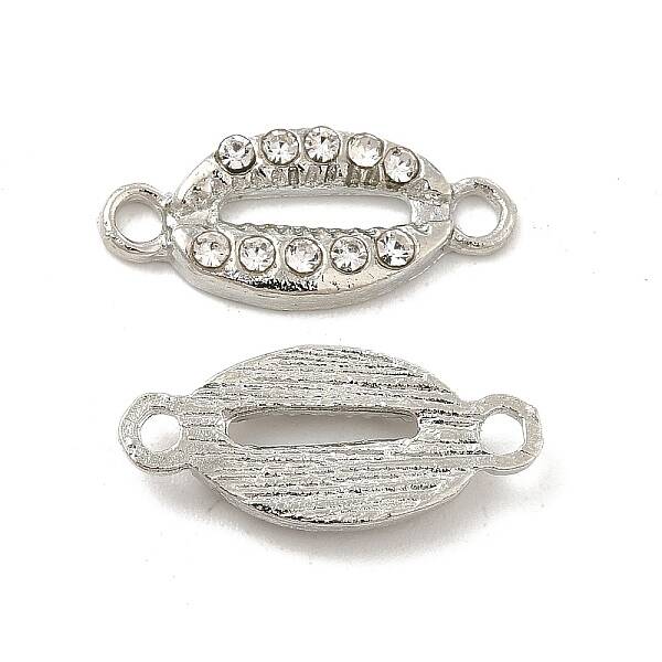 Alloy Connector Charms with Crystal Rhinestone