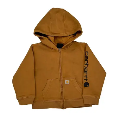 Age 3 Carhartt Hoodie - XS Brown Cotton Blend