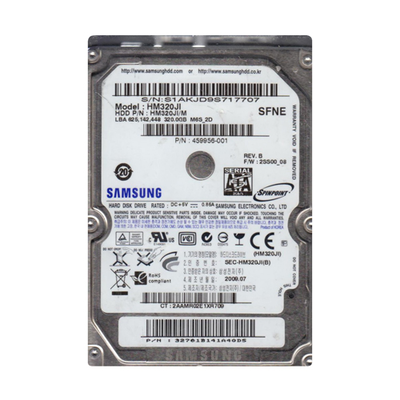 459956-001 HP 320GB 5400RPM SATA 1.5Gb/s 8MB Cache 2.5-inch Hard Drive