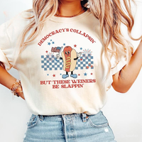 Funny Retro Hot Dog Shirt, Liberal Fourth of July Tee, Liberal Patriotic shirt, American, Independence Day Vibes, Unisex Tops...