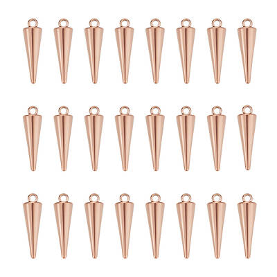 24Pcs Ion Plating(IP) 201 Stainless Steel Pendants