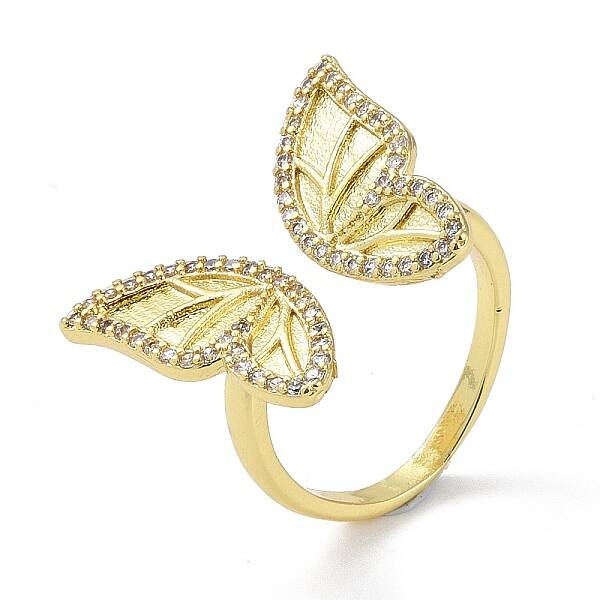 Brass with Cubic Zirconia ring