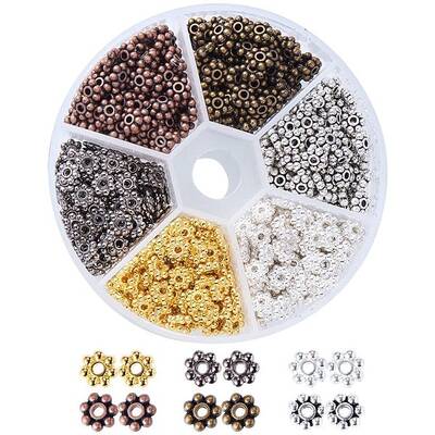 Tibetan Style Alloy Spacer Beads
