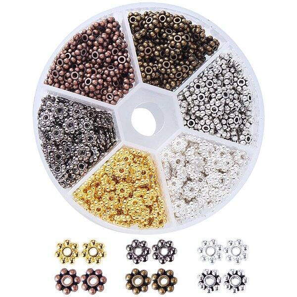 Tibetan Style Alloy Spacer Beads