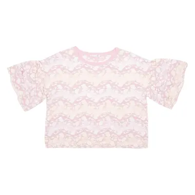ZARA Womens Printed Blouse Pink Floral L
