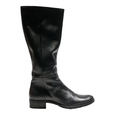 GEOX High Boots Black Leather Womens UK 5
