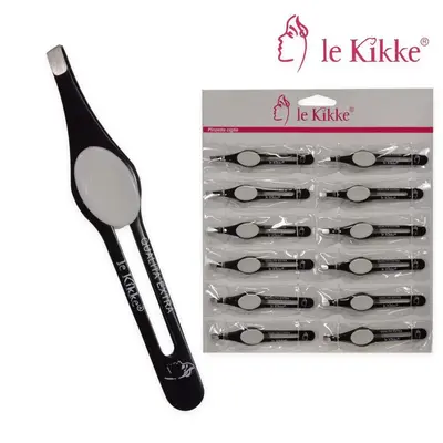 Le kikke white/black eyelash tweezers