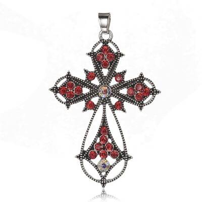 Alloy Latin Cross Clenched Large Gothic Big Pendants