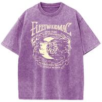 Holafish Oversize Acid Wash Vintage Moon Pattern T-Shirt,Heavyweight Cotton Streetwear graphic vintage tees Menswear Womenswe...