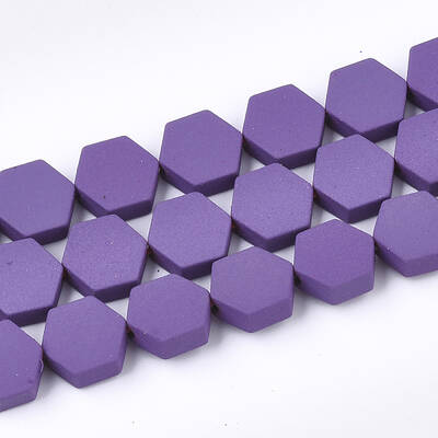 Spray Painted Non-magnetic Synthetic Hematite Beads Strands