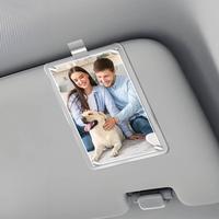 Acrylic Magnetic Personalized Photo Holder Car Picture Frame, Car Picture Holder, Car Photo Holder Car Visor Clip, Personaliz...