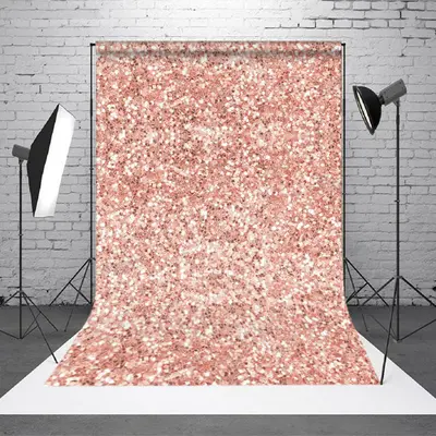 Aperturee Romantic Rose Gold Twinkling Photography Backdrop - Aperturee