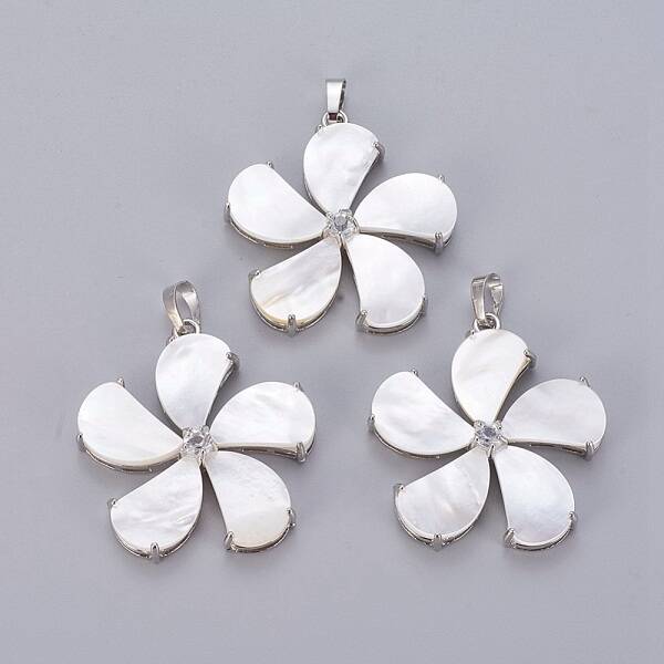 Natural White Shell Mother of Pearl Shell Pendants