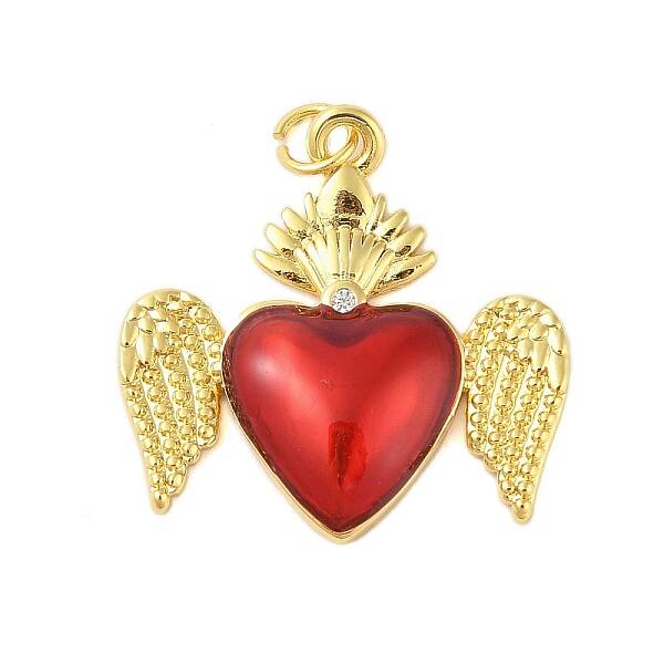 Rack Plating Brass Enamel Pendants