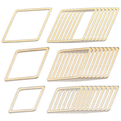 42Pcs 3 Styles 201 Stainless Steel Linking Rings
