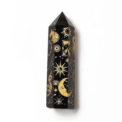 Point Tower Natural Obsidian Home Display Decorations