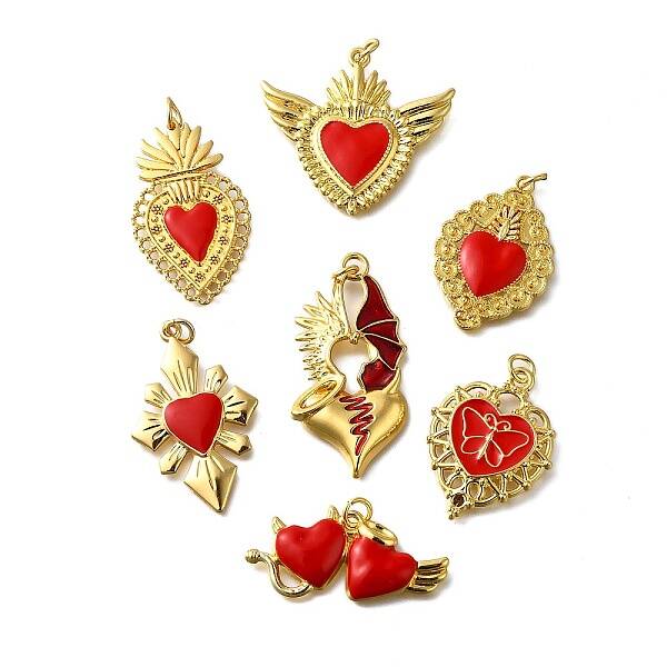 Alloy Enamel Pendants