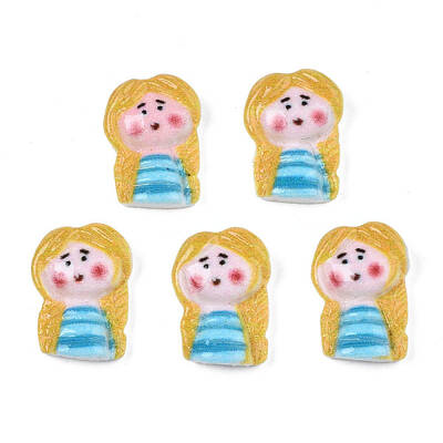 Spray Painted Opaque Resin Cabochons