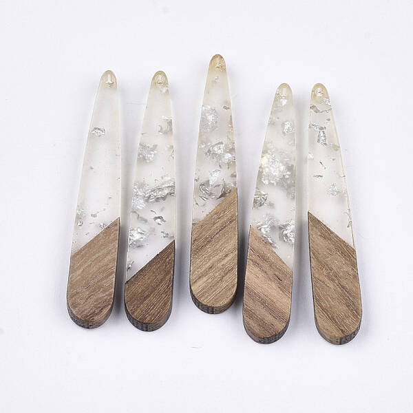 Resin & Walnut Wood Pendants