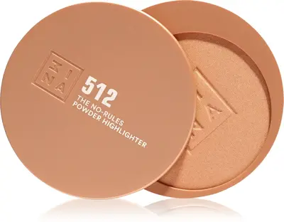 3Ina The No-Rules Powder Makeup Multi-Function For Eyes, Lips And Face Color 512 - Soft Pearly Gold, Highlighter 8 G