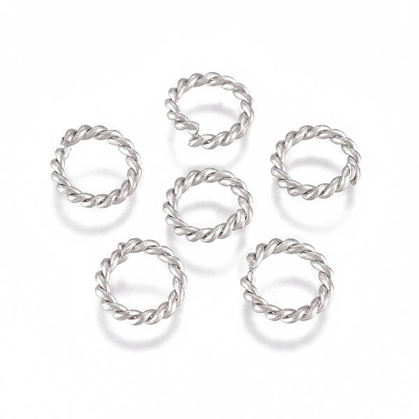Tarnish Resistant 304 Stainless Steel Twisted Jump Rings