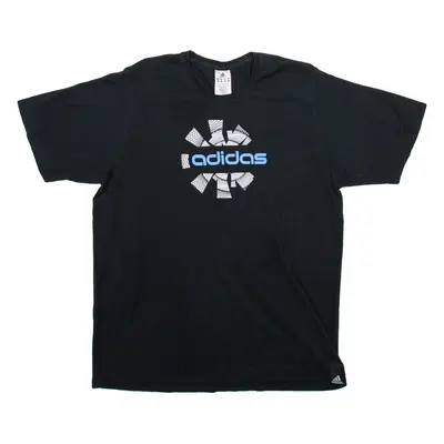 ADIDAS Mens T-Shirt Black XL