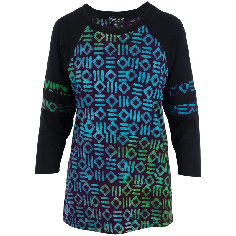 Secret Code Raglan Top - S