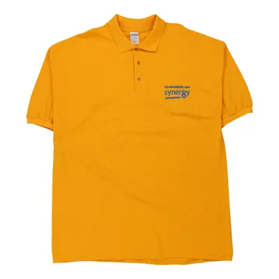 Chamberlain Synergy Motorsport  Gildan Polo Shirt - 2XL Yellow Cotton