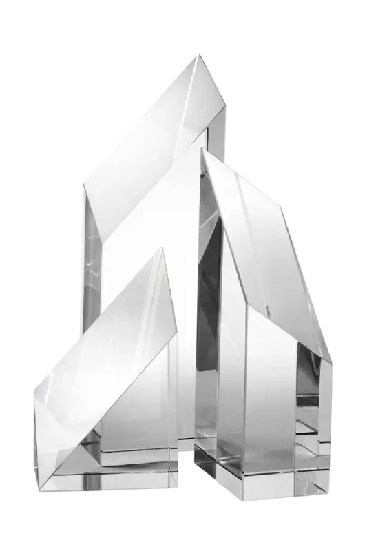Crystal Glass Decor Set (3) | Eichholtz Scope