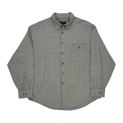 Yves Saint Laurent Shirt - Large Grey Cotton Blend