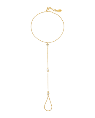 Crystal Handchain | Metal Color: Gold | Size: Adjustable 6 - 7 inches