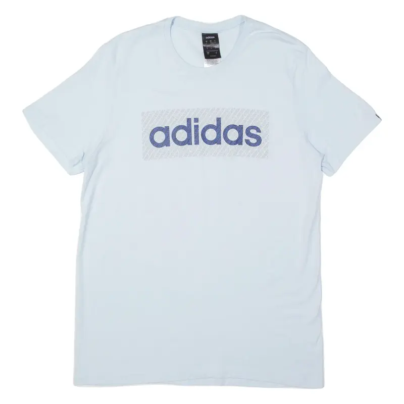 ADIDAS Mens T-Shirt Blue M