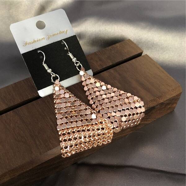 Sparkle Alloy Sequins Dangle Earrings for Women