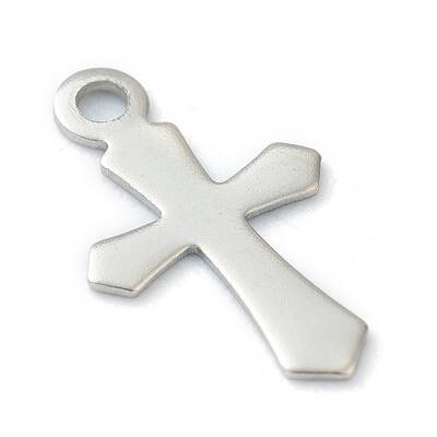 Non-Tarnish 304 Stainless Steel Tiny Cross Charms