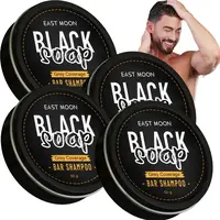 Black Soap For Gray Hair Coverage, Hair Darkening Bar Shampoo, Soap Cover Reverse Grey Hair Bar, Hair Darkening Compressed So...