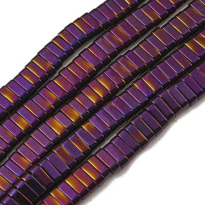 Electroplated Non-magnetic Synthetic Hematite Beads Strands