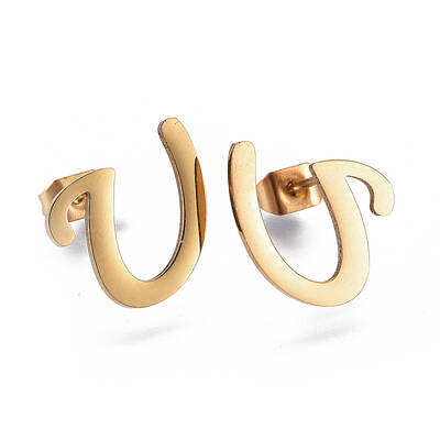 304 Stainless Steel Stud Earrings